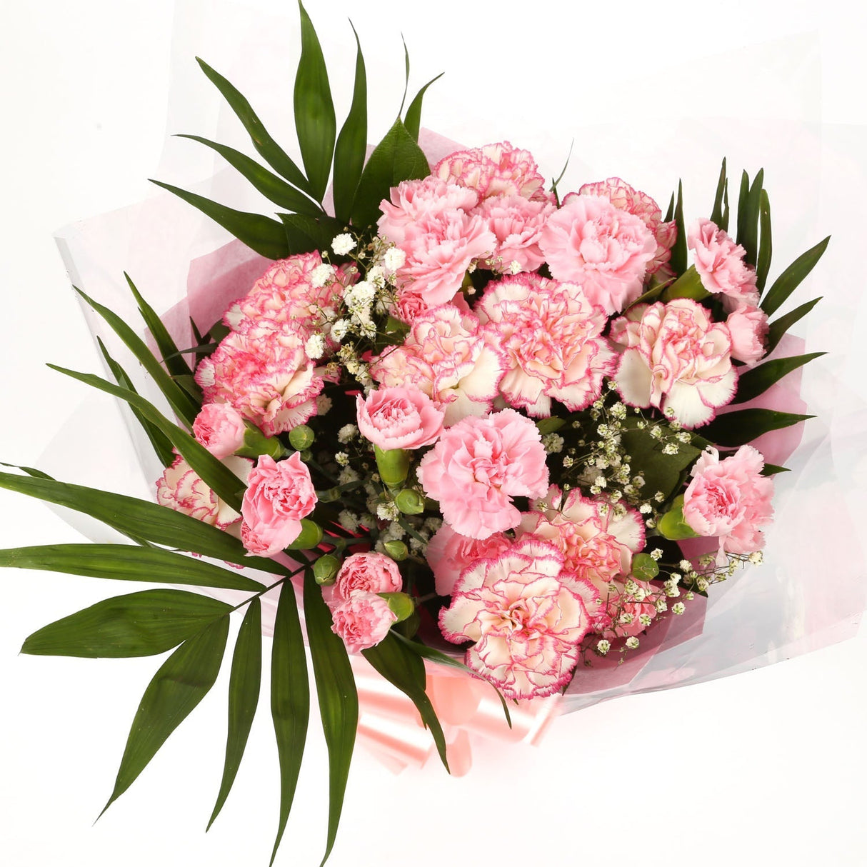 A Beautiful Pink Candy Carnations MelodyBeautiful Pink Candy Carnations Melody Melody and foliage to create this beautifully scented bouquet. Beautifully wrapped and tied with ribbon before being delivered. A Beautiful Bouquet Hand Tied Flowers. Deliverin