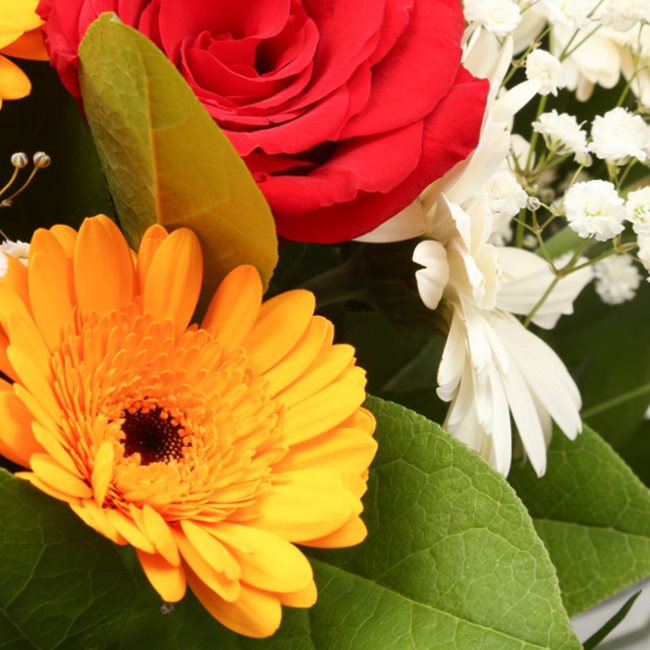 Love You Balloon & Celebration BouquetThis Beautiful Bouquet, carefully selected flowers with foliage are expertly arranged to create this dramatic design. This stunning gift is the ultimate gift to create an impression. Beautifully wrapped and tied with