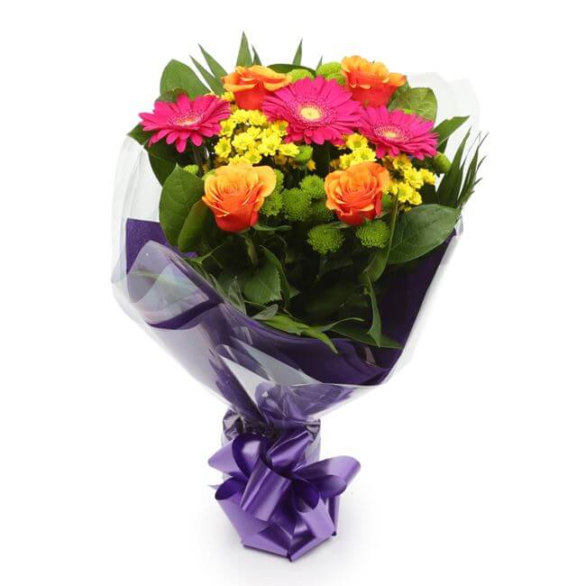 Wonderful BouquetThis Beautiful Bouquet, carefully selected flowers with foliage are expertly arranged to create this dramatic design. This stunning gift is the ultimate gift to create an impression. Beautifully wrapped and tied with ribbon before being d