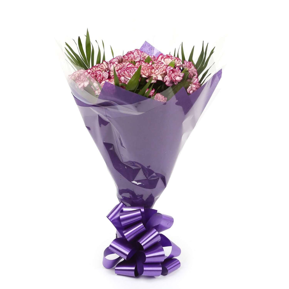 A Beautiful Purple Candy Carnations MelodyBeautiful Purple Candy Carnations Melody and foliage to create this beautifully scented bouquet. Beautifully wrapped and tied with ribbon before being delivered. A Beautiful Bouquet Hand Tied Flowers. Delivering G