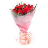 A Beautiful Red Carnations MelodyBeautiful Red Carnations Melody and foliage to create this beautifully scented bouquet. Beautifully wrapped and tied with ribbon before being delivered. A Beautiful Bouquet Hand Tied Flowers. Delivering Great Value Fresh C