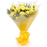 A Beautiful Gold Carnations MelodyBeautiful Yellow Gold Carnations Melody and foliage to create this beautifully scented bouquet. Beautifully wrapped and tied with ribbon before being delivered. A Beautiful Bouquet Hand Tied Flowers. Delivering Great Valu