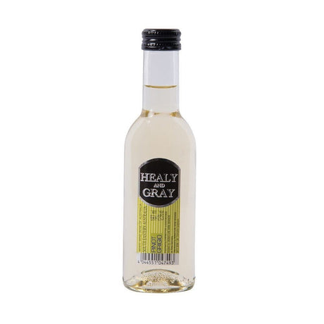 Healy & Gray Pinot Grigio 18.7cl Continental ChocolatesHealy & Gray Pinot Grigio 18.7cl & Continental Chocolates The ever popular Pinot Grigio.Crisp & refreshing with fruity aromas and flavours of citrus and apple£11.99