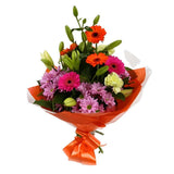 Colour Burst Flowers BouquetColour Burst Bouquet, Surprise a loved one with this gorgeous display of vibrant flowers, eye catching daisies, Yellow Lillies & Chrysanthemums, and Mint green Carnations.£14.99