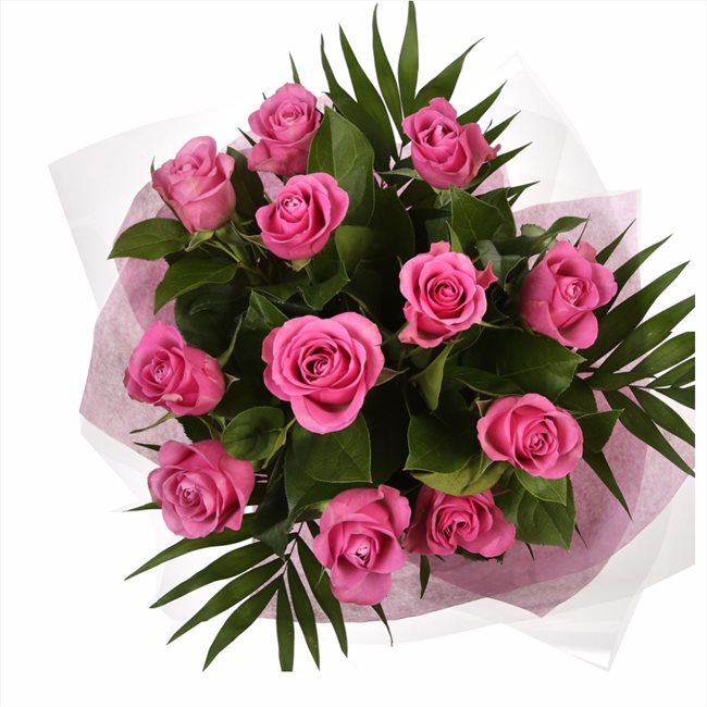 12 Beautiful Pink Roses BouquetPink Roses stylish luxury Pink Roses Bouquet. created by our florist, ready to display immediately.£14.99