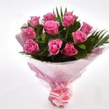12 Beautiful Pink Roses BouquetPink Roses stylish luxury Pink Roses Bouquet. created by our florist, ready to display immediately.£14.99