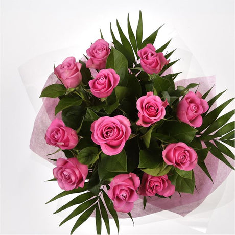 12 Beautiful Pink Roses BouquetPink Roses stylish luxury Pink Roses Bouquet. created by our florist, ready to display immediately.£14.99