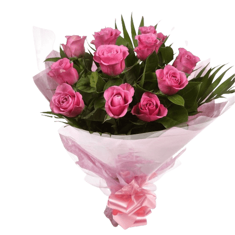 12 Luxury Pink Roses BouquetPink Roses Bouquet. Expertly created by our florists, ready to display immediately. Expertly created by our florists Beautifully wrapped and tied with ribbon before being delivered.£14.99
