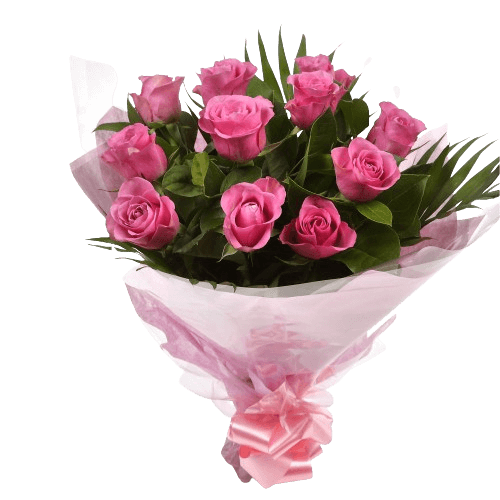 12 Luxury Pink Roses BouquetPink Roses Bouquet. Expertly created by our florists, ready to display immediately. Expertly created by our florists Beautifully wrapped and tied with ribbon before being delivered.£14.99