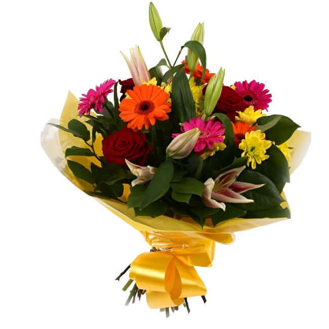 Jubilation BouquetJubilation Bouquet. Make a striking impression by sending this stylish Jubilation Bouquet, hand-crafted by one of our expert florists using Lillies, Red Roses, Germini with Foliage Sure to make a stylish feature in any home for any occas