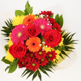 Get Well Balloon & Beauty Blooms FlowersThis Beautiful Bouquet, carefully selected flowers with foliage are expertly arranged to create this dramatic design. This stunning gift is the ultimate gift to create an impression. Beautifully wrapped and tied wit