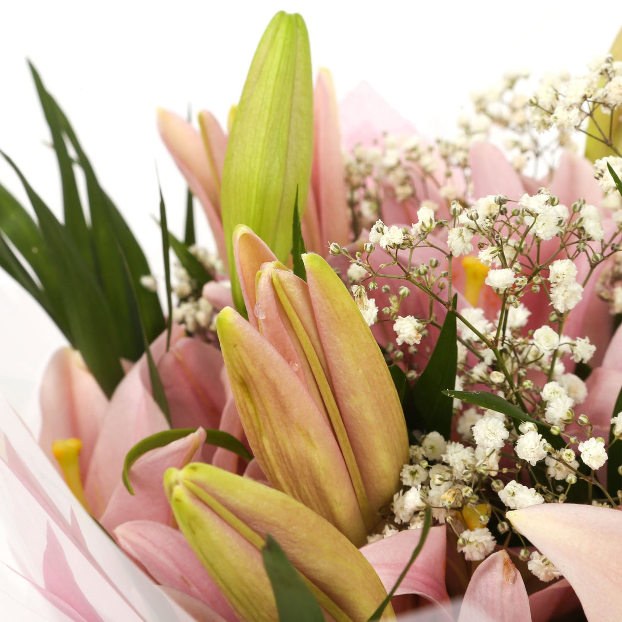 A Classic Pink Lilies BouquetA Classic Pink Lilies Bouquet flowers. Beautifully wrapped and tied with ribbon before being delivered. A Beautiful Bouquet Hand Tied Flowers. Delivering Great Value Fresh Cut Flowers. Add Personalised Message At Checkout. Fre