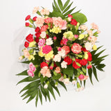 Get Well Balloon & Multi Colour star FlowersThis Beautiful Bouquet, carefully selected flowers with foliage are expertly arranged to create this dramatic design. This stunning gift is the ultimate gift to create an impression. Beautifully wrapped and tied