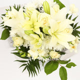 Its A Boy Balloon & White Elegance FlowersThis Beautiful Bouquet, carefully selected flowers with foliage are expertly arranged to create this dramatic design. This stunning gift is the ultimate gift to create an impression. Beautifully wrapped and tied w