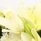 Love You Balloon & White Elegance BouquetThis Beautiful Bouquet, carefully selected flowers with foliage are expertly arranged to create this dramatic design. This stunning gift is the ultimate gift to create an impression. Beautifully wrapped and tied wi