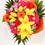 Birthday Balloon & Summer Sun FlowersThis Beautiful Bouquet, carefully selected flowers with foliage are expertly arranged to create this dramatic design. This stunning gift is the ultimate gift to create an impression. Beautifully wrapped and tied with r