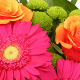 Wonderful BouquetThis Beautiful Bouquet, carefully selected flowers with foliage are expertly arranged to create this dramatic design. This stunning gift is the ultimate gift to create an impression. Beautifully wrapped and tied with ribbon before being d