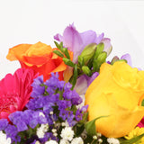 Brilliant Blooms Flowers BouquetThis Beautiful Bouquet, carefully selected flowers with foliage are expertly arranged to create this dramatic design. This stunning gift is the ultimate gift to create an impression. Beautifully wrapped and tied with ribbon