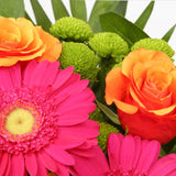 Wonderful BouquetThis Beautiful Bouquet, carefully selected flowers with foliage are expertly arranged to create this dramatic design. This stunning gift is the ultimate gift to create an impression. Beautifully wrapped and tied with ribbon before being d