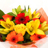 A Red Sunset Bouquet