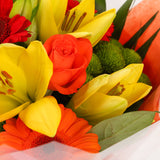 A Red Sunset Bouquet