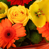 A Red Sunset Bouquet