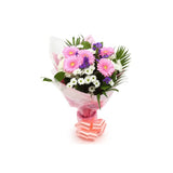 Serenity BouquetThis Beautiful Bouquet, carefully selected flowers with foliage are expertly arranged to create this dramatic design. This stunning gift is the ultimate gift to create an impression. Beautifully wrapped and tied with ribbon before being de
