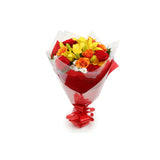 Floral Embrace Flowers BouquetThis Beautiful Bouquet, carefully selected flowers with foliage are expertly arranged to create this dramatic design. This stunning gift is the ultimate gift to create an impression. Beautifully wrapped and tied with ribbon b