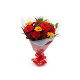 Birthday Balloon & Red Sun FlowersThis Beautiful Bouquet with Balloon, carefully selected flowers with foliage are expertly arranged to create this dramatic design. This stunning gift is the ultimate gift to create an impression. Beautifully wrapped and t