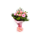 Cherished Pink Flowers BouquetThis Beautiful Bouquet, carefully selected flowers with foliage are expertly arranged to create this dramatic design. This stunning gift is the ultimate gift to create an impression. Beautifully wrapped and tied with ribbon b
