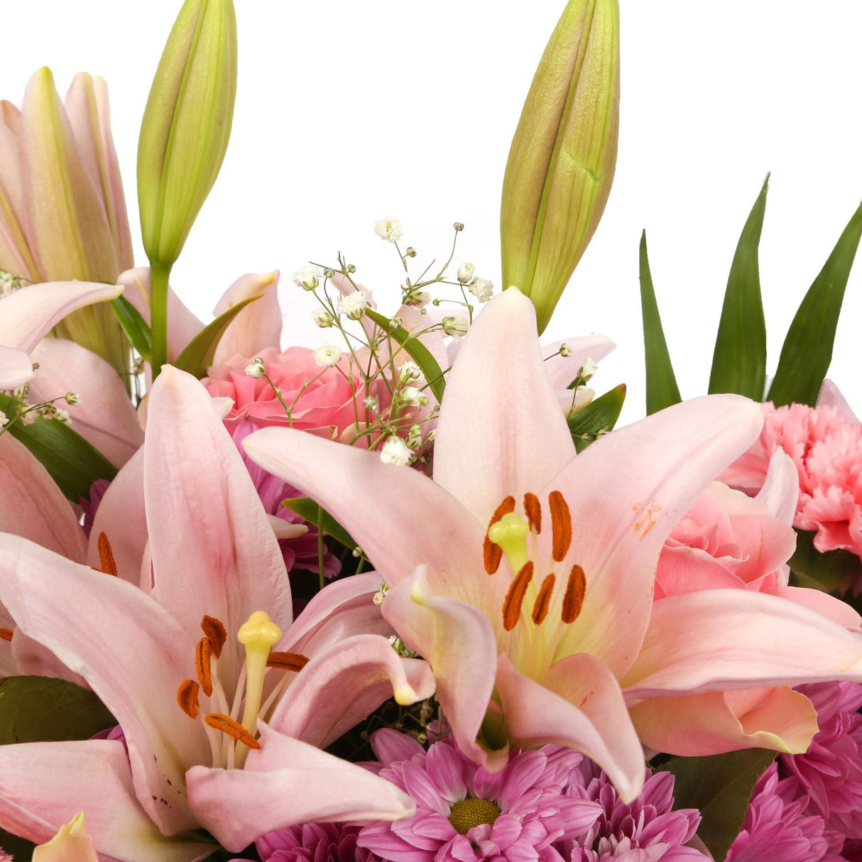 A Lovely Pink Breeze Sympathy Flowers Bouquet