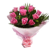 12 Luxury Pink Roses BouquetPink Roses Bouquet. Expertly created by our florists, ready to display immediately. Expertly created by our florists Beautifully wrapped and tied with ribbon before being delivered.£14.99