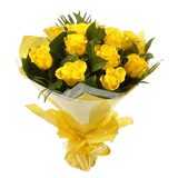 12 Luxury Yellow Roses BouquetYellow Roses Bouquet. Expertly created by our florists, ready to display immediately. Beautifully wrapped and tied with ribbon before being delivered.£14.99