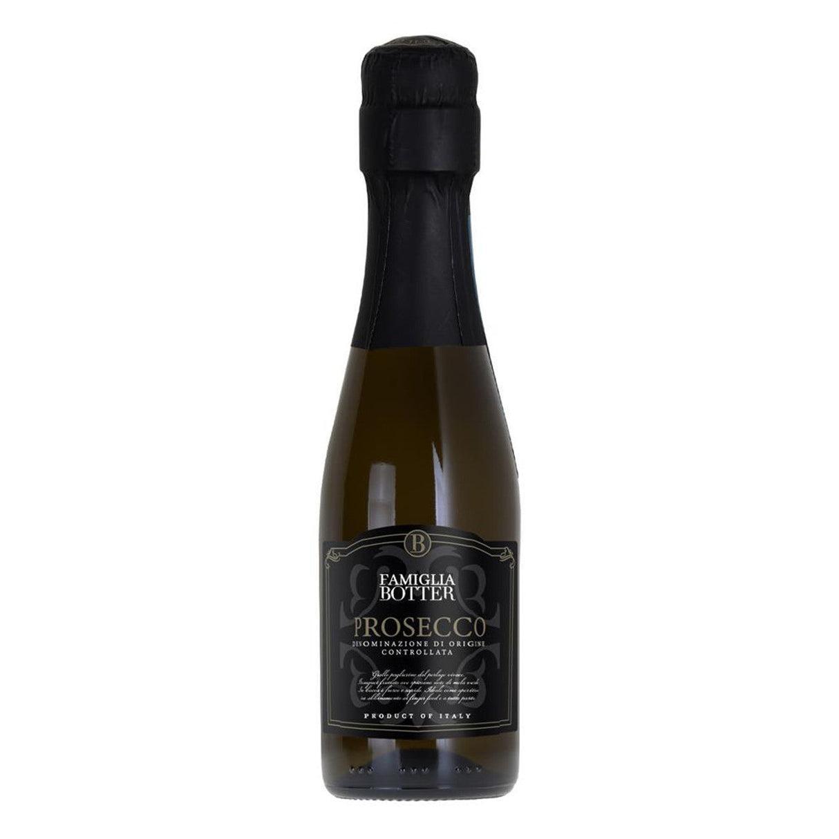Botter Prosecco 200ml & Love You ChocolatesBotter Prosecco 200ml & Love You Chocolates Italy, Veneto Pale light yellow colour with fine perlage. Delicately fruity slightly aromatic bouquet with hints of flowers among which honey and wild apple scents can