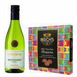 Patriarche Sauvignon Blanc 18.7cl Milk Flowers ChocolatesPatriarche Sauvignon Blanc 18.7cl Milk Flowers Chocolates Citrus fruits on the nose, this wonderful wine is fresh and has a well balanced finish & Milk Tray Chocolates£11.99