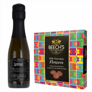 Botter Prosecco 200ml & Milk Flowers Chocolates