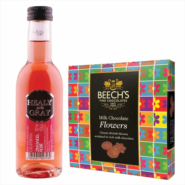 Healy & Gray Zinfandel Rose 18.7ml & Continental ChocolatesHealy & Gray Zinfandel Rose 18.7ml & Continental Chocolates Healy & Gray Zinfandel Rose California 18.7ml Bright salmon pink colour and fresh nose of raspberry and strawberry. Celebrates life's me