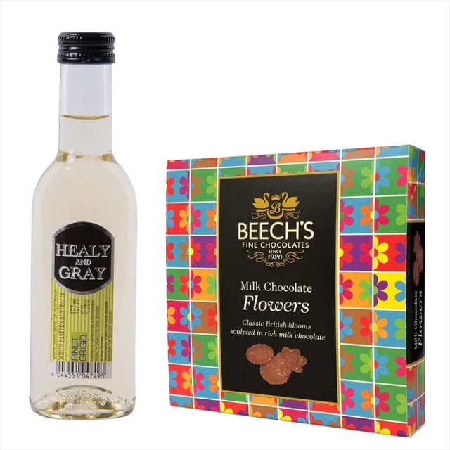 Healy & Gray Pinot Grigio 18.7cl Milk Flower ChocolatesHealy & Gray Pinot Grigio 18.7cl & Milk Flower Chocolates The ever popular Pinot Grigio.Crisp & refreshing with fruity aromas and flavours of citrus and apple£11.99