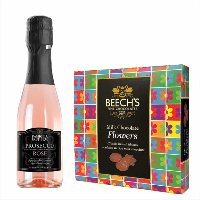Botter Prosecco Rose 200ml & Milk Chocolate GiftBotter Prosecco Rose 200ml & Milk Chocolate Gift Light rose colour. Elegant and intense bouquet. Dry, soft and well-balanced on the palate; round and full bodied structure. Celebrates life's memorable moment