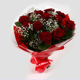 12 Red Roses With Gypsophila12 Red Roses With Gypsophila, A luxurious combination of 12 perfect Red Roses with Gypsophila and lush green foliage, carefully arranged Beautifully wrapped and tied with ribbon before being delivered.£19.99